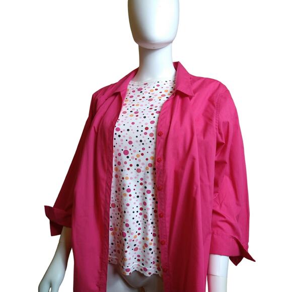 LasOlas Pink Jacket XL + FREE Kim Rogers Polka Dot Blouse - Picture 5 of 14